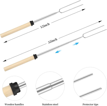 Camping Cooking Utensils Set, Stainless Steel Grill Tools, Camping BBQ Cookware Gear and Equipment for Travel Tenting RV Van Picnic Portable Kitchen Essentials Accessories（US）