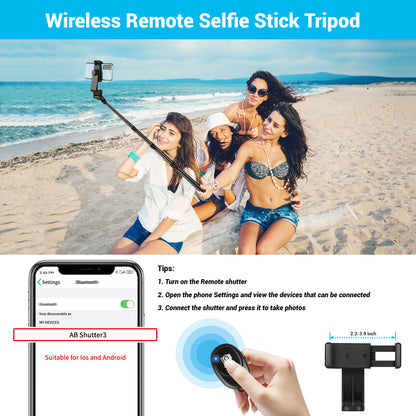 Nineigh Phone Tripod Stand, 72" Selfie Stick Tripod Portable Travel Tripods, Aluminum Hose Phone Stand Tripod for Video Recording Photo Vlog Compatible with iPhone Plus iPad Cellphone Cameras(USA)