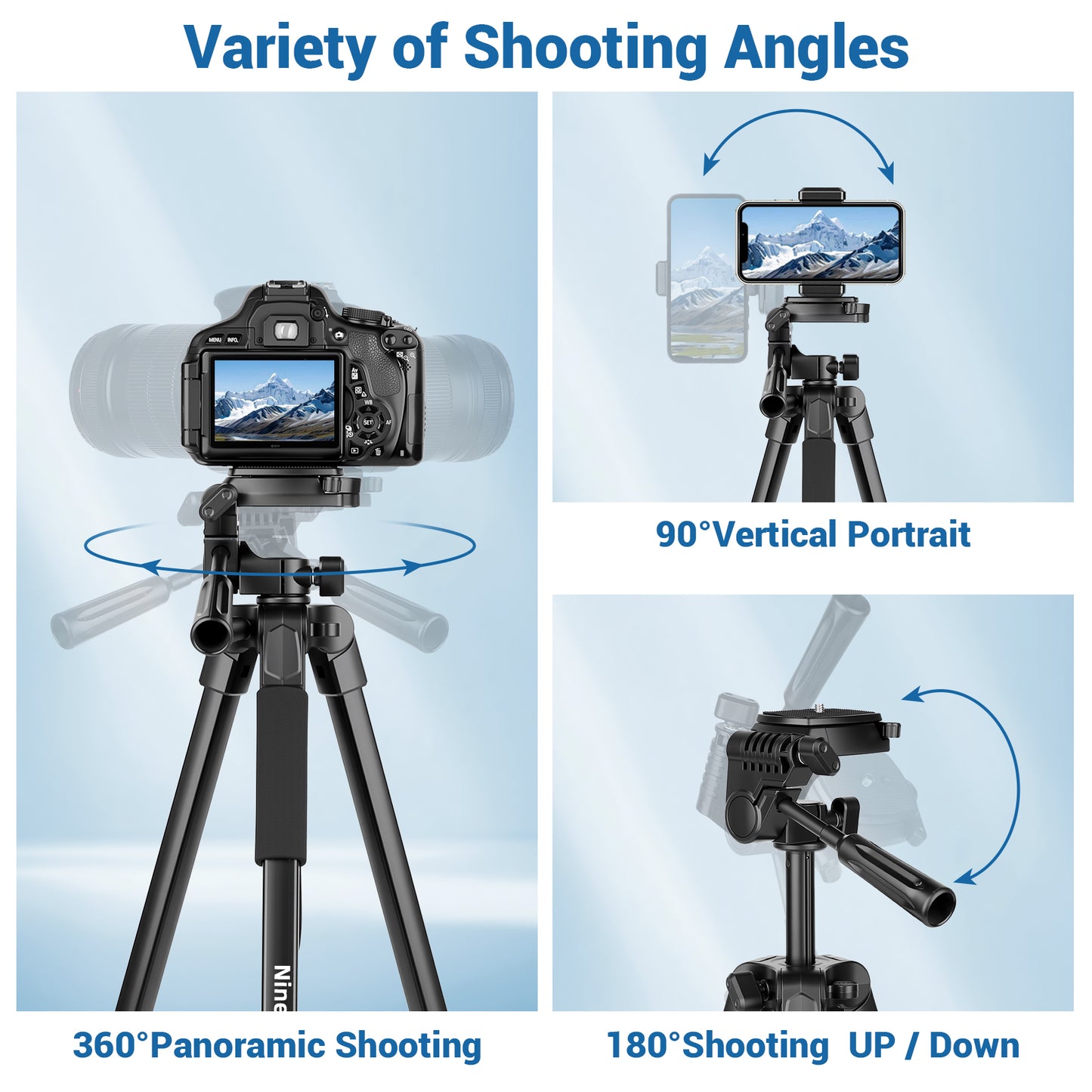 Phone Tripod, 64” Cell Phone Tripod for iPhone, Extra Long 83” Tall Tripods Selfie Stick with Wireless Remote Extendable Phone Holder Stand for Camera Photo Video Recording(US)